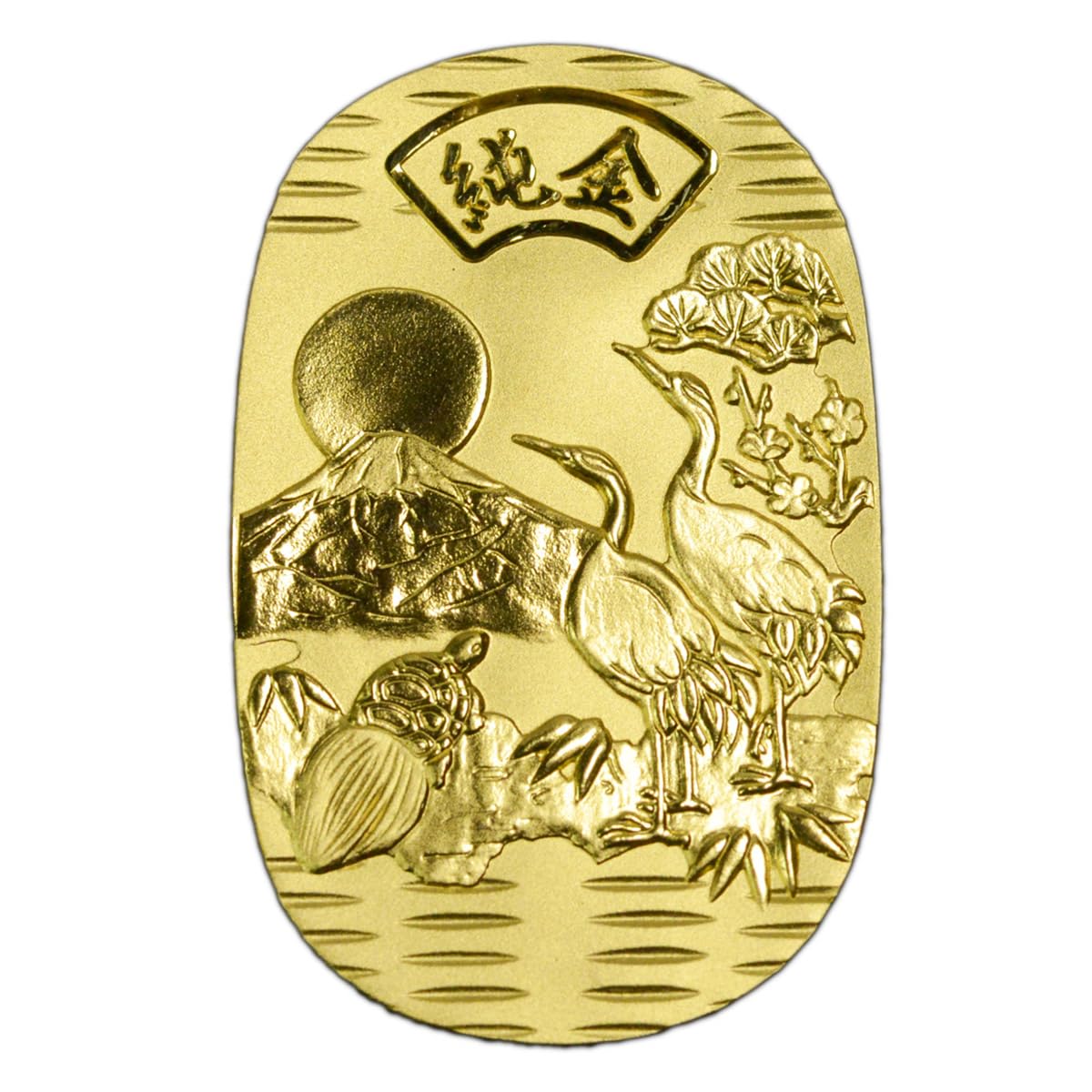 純金製 梅うぐいす小判 光則 希少レア品 10.2グラム K24 純金 小判 本物 10g 25g 24金製 日本製 造幣局鑑定付 K24 工芸品 美術